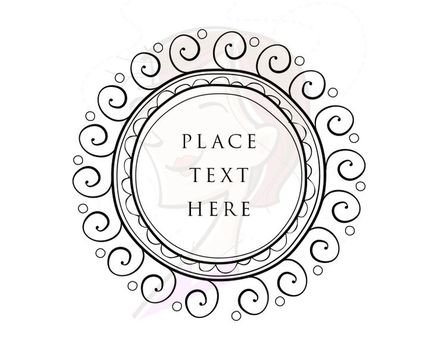 Monogram Frames Clip Art N6