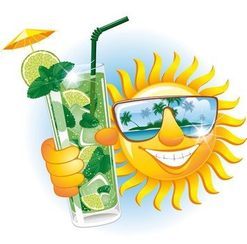 Funny Cartoon Sun Clip Art N4