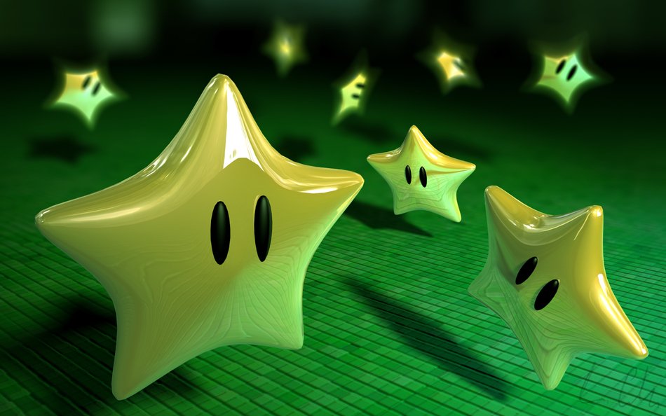 super mario stars as a picture