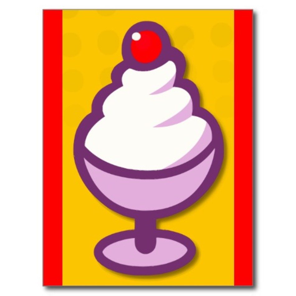 Cartoon Ice Cream Sundae N10