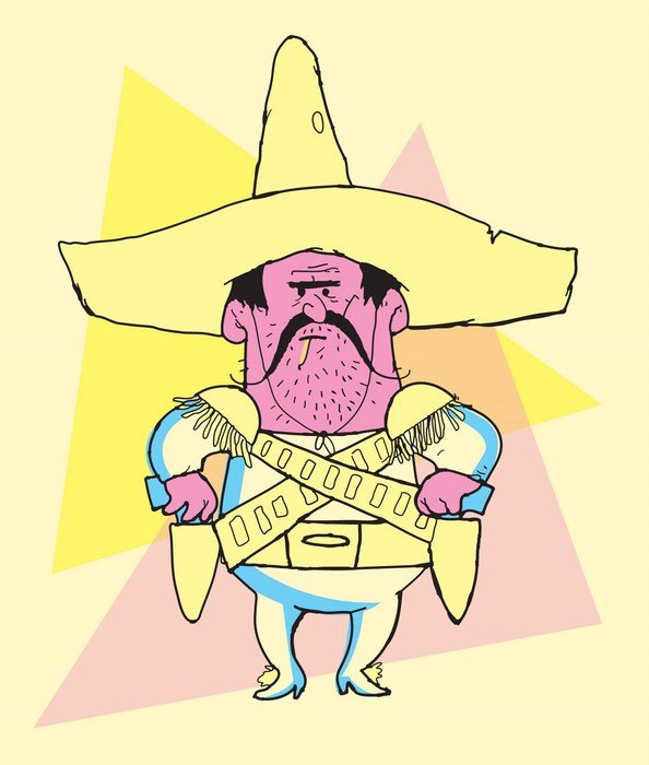 Frito Bandito as a graphic illustration