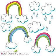 Doodle Cloud Clip Art