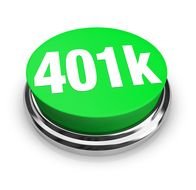 401k inscription on a green button