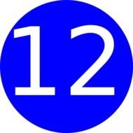Number 12 Clip Art N21