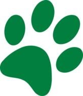 Green Paw Print Clip Art N33