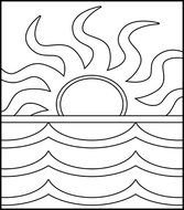 Summer Clip Art Black And White N6