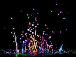Colorful paint splatter clipart