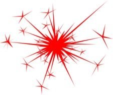 Black And White Fireworks Clip Art N15