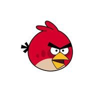 Red Angry Bird drawing