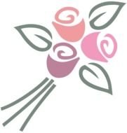 Pink Rose Bouquet Clip Art N4