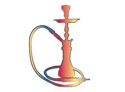 Hookah Smoking drawing