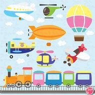 Air Transportation Clip Art N6