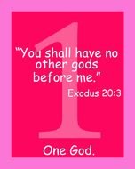 first Christian commandment as a picture for clipart