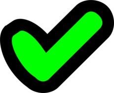 Tick By Mcol A Green Check Mark