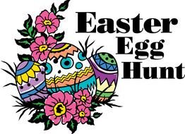 Easter card with eggs