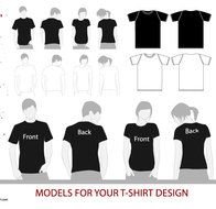 Blank T Shirt Front And Back N2