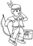 Indian Coloring Pages N3