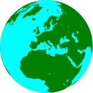 World Globe Clip Art drawing