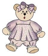 cute Teddy Bear Clip Art drawing