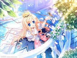 bright picture with anime girl