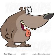 Cartoon Dog Drooling
