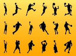 Basketball Player Silhouette Vector N2