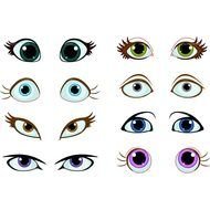 eyes of different colors and shapes