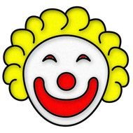 Clown Face Clip Art N42
