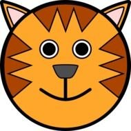 Tiger Face Clip Art N33