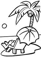 Beach Coloring Pages N2