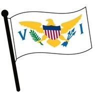 Virgin Islands Waving Flag Clip Art