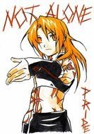 NOT ALONE, poster with Edward Elric stretching hand