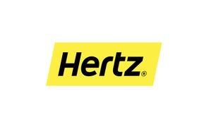 Hertz, black and yellow Logo