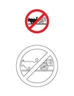 Coloring Page Traffic Road Signs N4