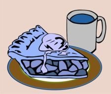 Coffee And Pie Clip Art N3
