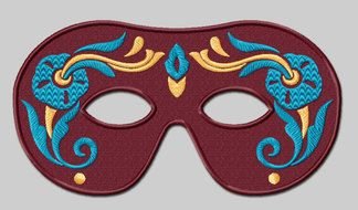 Clipart of Carnival Mask Design