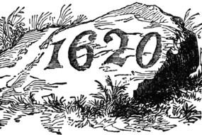 Drawing of the 1620 on a Rock