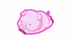 cartoon pink pig like picture