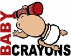 clipart of baby crayons, banner
