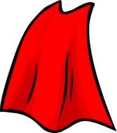 Red Cape Clip Art drawing