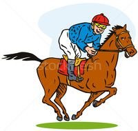 Cartoon Horse Racing Clip Art N4