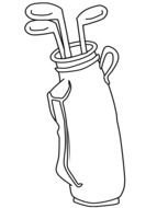 Golf Coloring Pages drawing