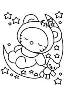 Baby Hello Kitty Coloring Pages drawing