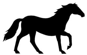 Horse Silhouette Clip Art drawing