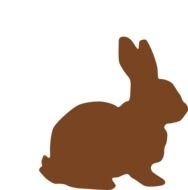 Chocolate Easter Bunny Clip Art N3