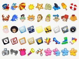 Cartoon Icons drawing