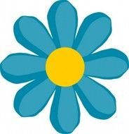 Blauwe Bloem Illustraties