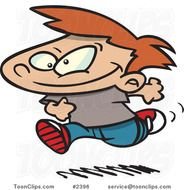 Cartoon Boy Running Clip Art N4