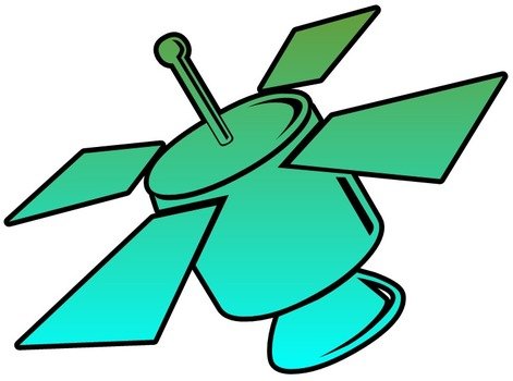 Space Satellite Cartoon Clip Art N2