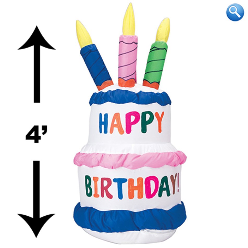 Gemmy Inflatable Birthday Cake